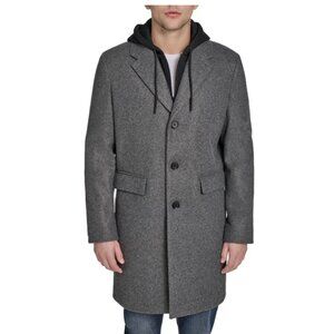 DKNY Men's Hooded Coat